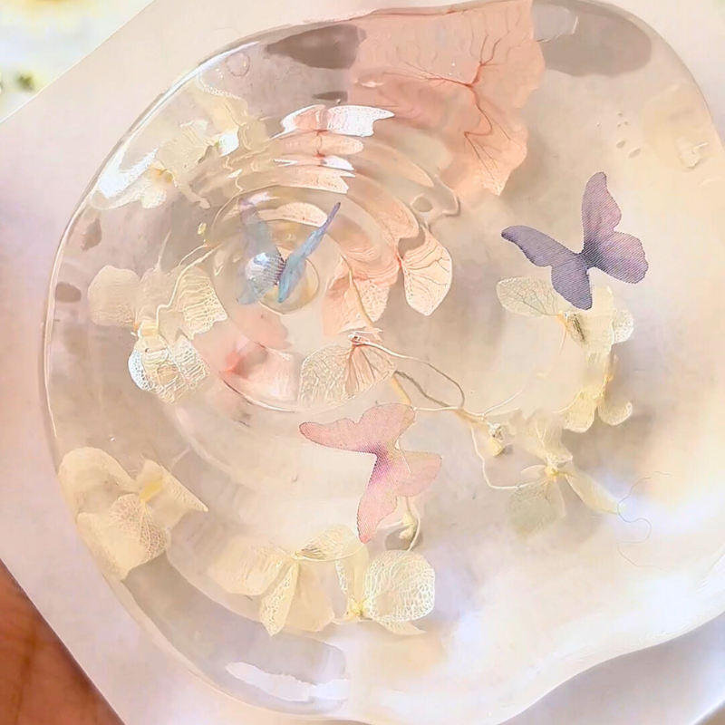 Dry Flower Transparent Taba Squishy Toys