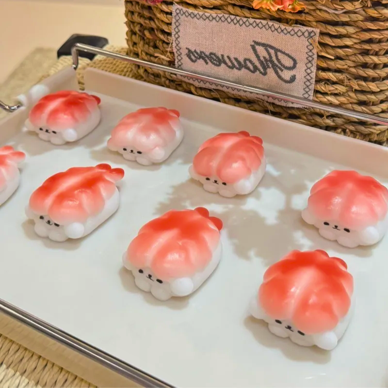 Puppy Shrimp Sushi Taba Squishy Toys
