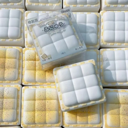 Yellow Fermented Tofu Squishy Toy