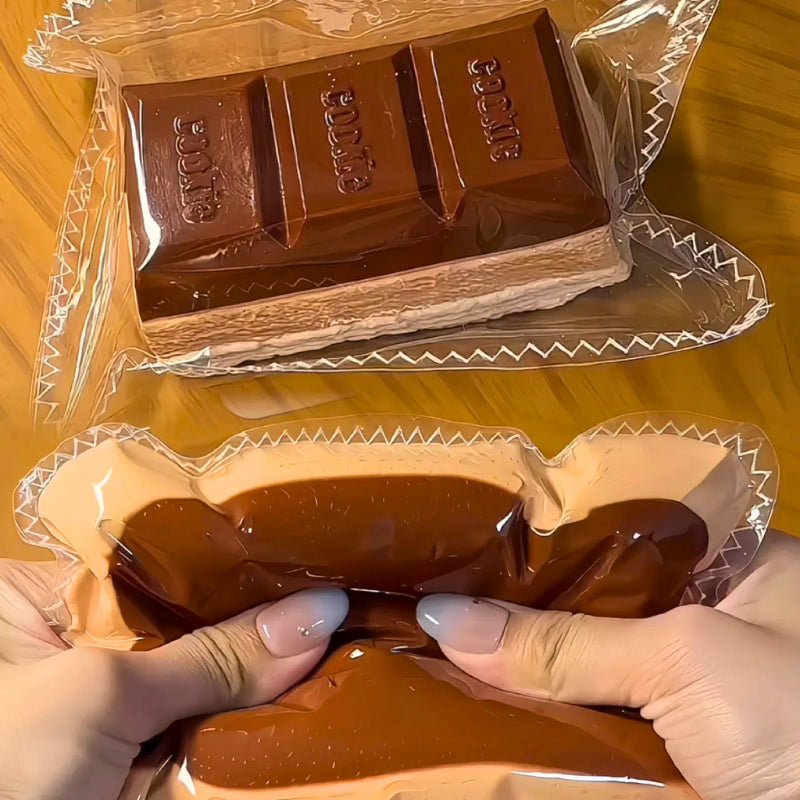 Triple Dark Chocolate Taba Squishy Toys image 0
