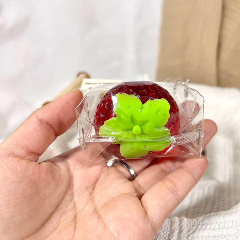 Transparent Strawberry Taba Squishy Toys image 1