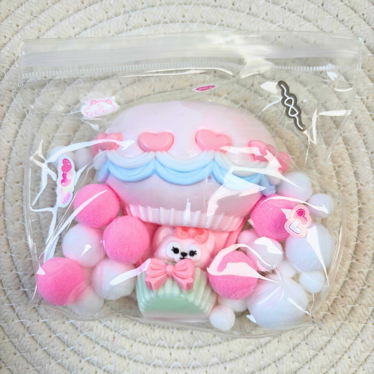 Pink Hot Air Balloon Taba Squishy Squeeze Toy