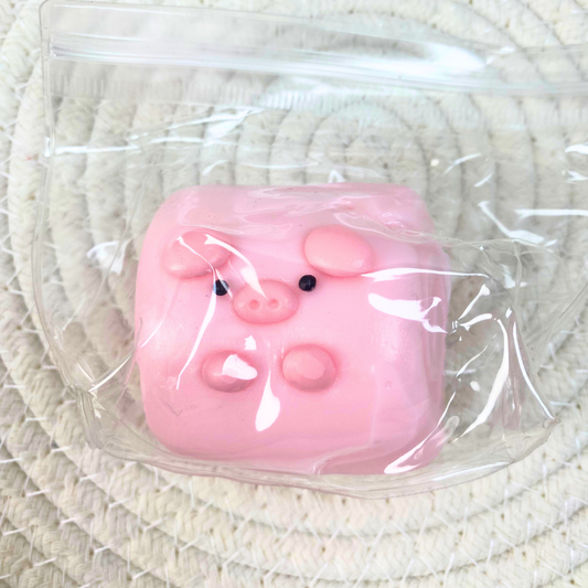 Pink Bun Pig Taba Squishy Toys Stress Relief