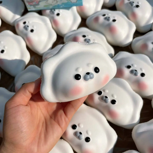 Cute Seal Dumpling Squishy Toy Ultra Soft Slow Rising Stress Relief Toy