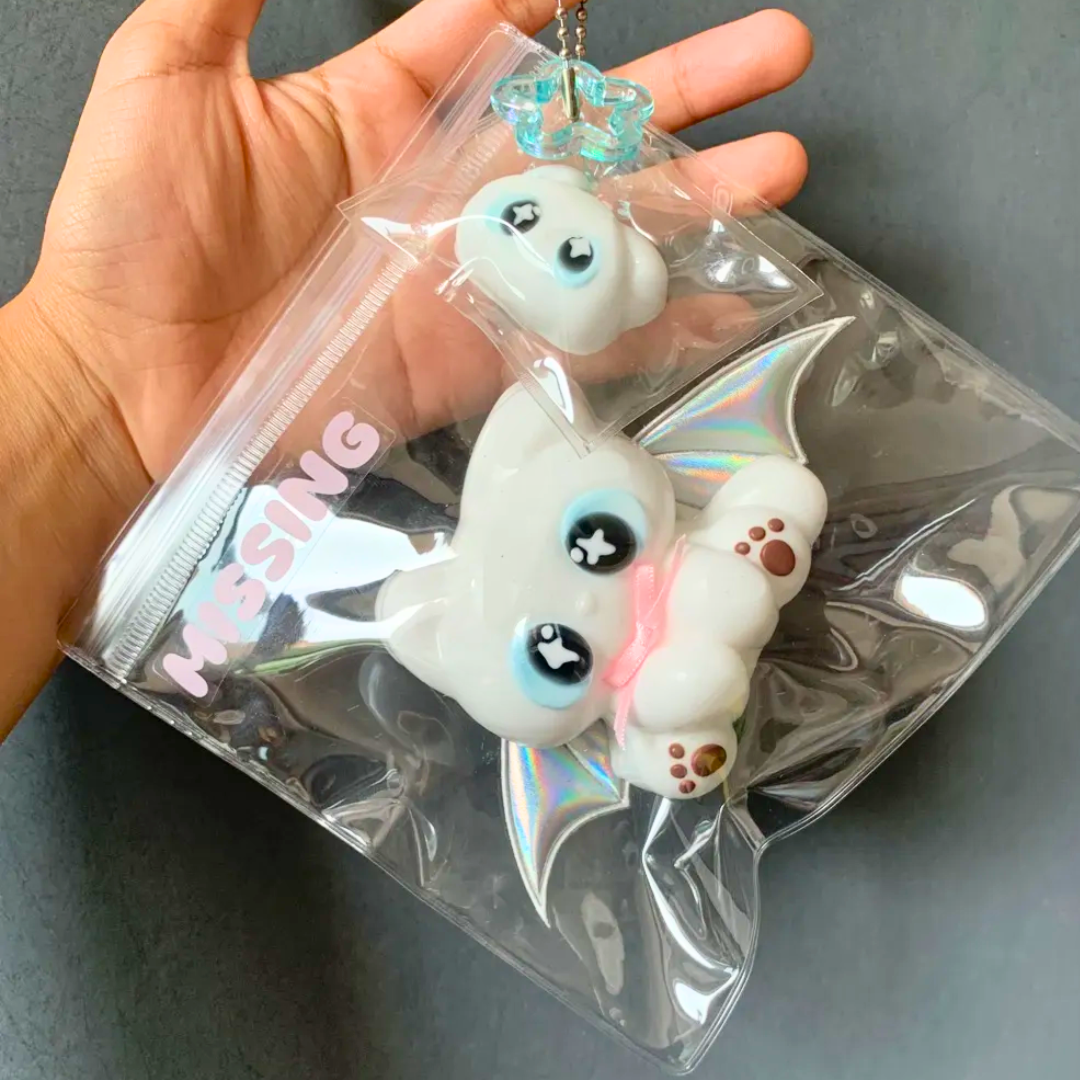 Lucky Cat Taba Squishy Toys - white image