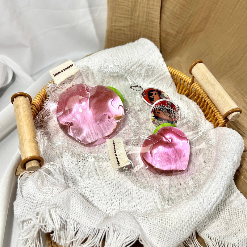 Transparent Pink Peach Taba Squishy Toys image 2