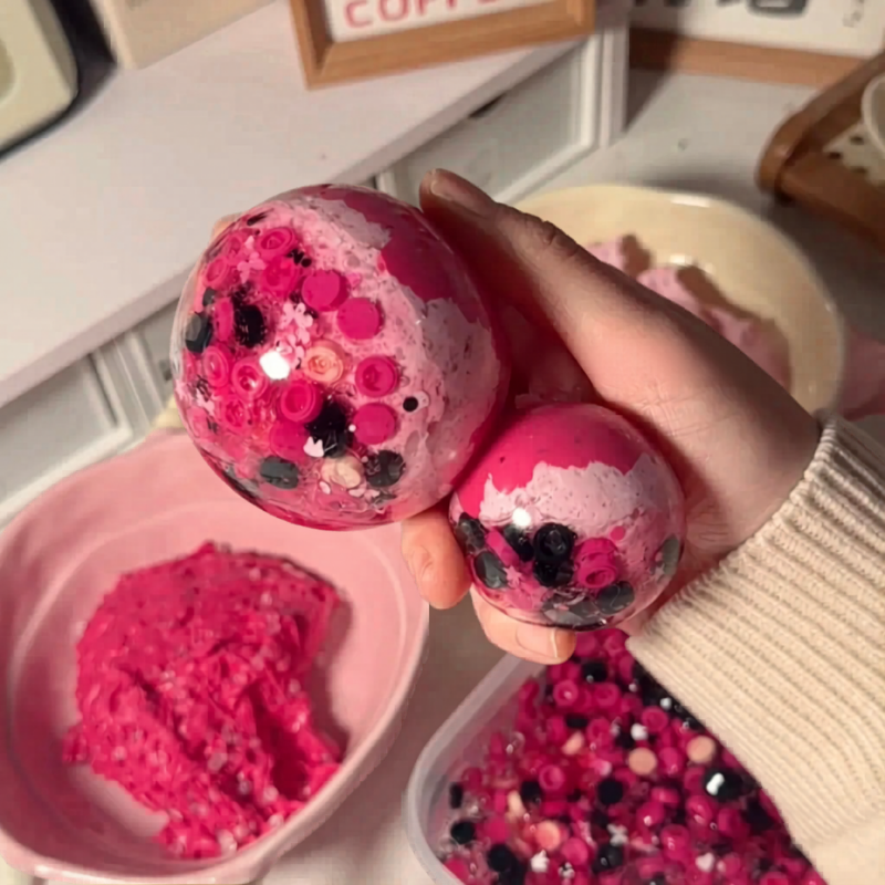 Plum Mulberry Handmade Squishy Ball
