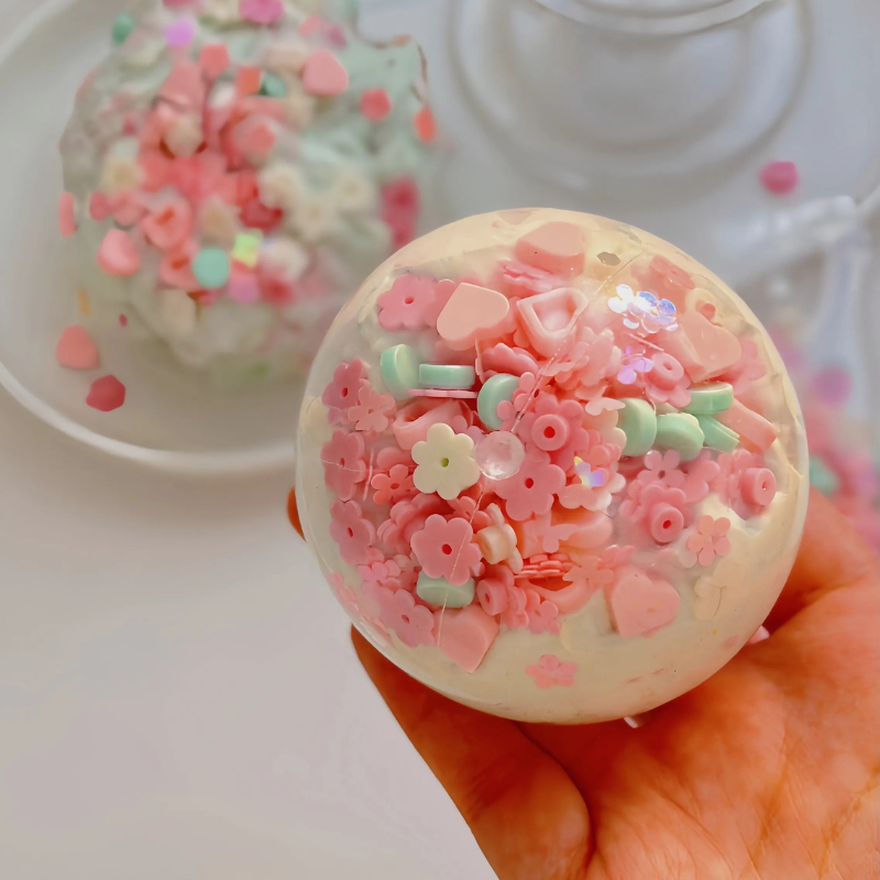 Mint Strawberry Milk Cake Handmade Squishy Ball