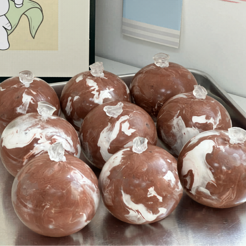 Chocolate Matcha Crunch Squishy Ball