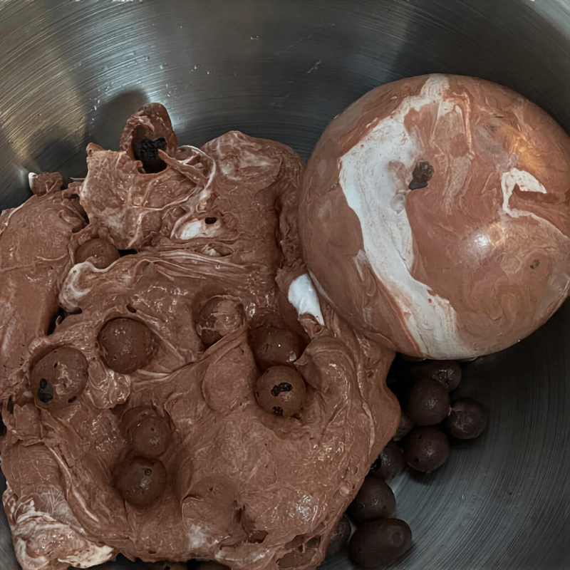 Chocolate Matcha Crunch Squishy Ball