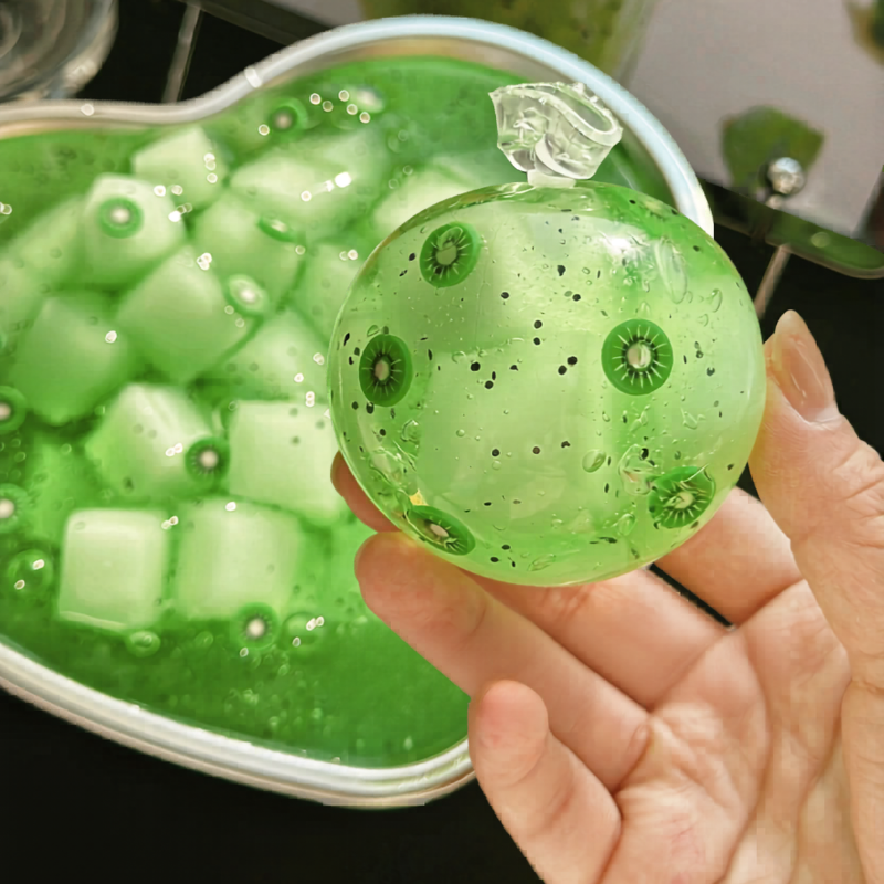 Kiwi Coconut Jelly Handmade Squishy Ball