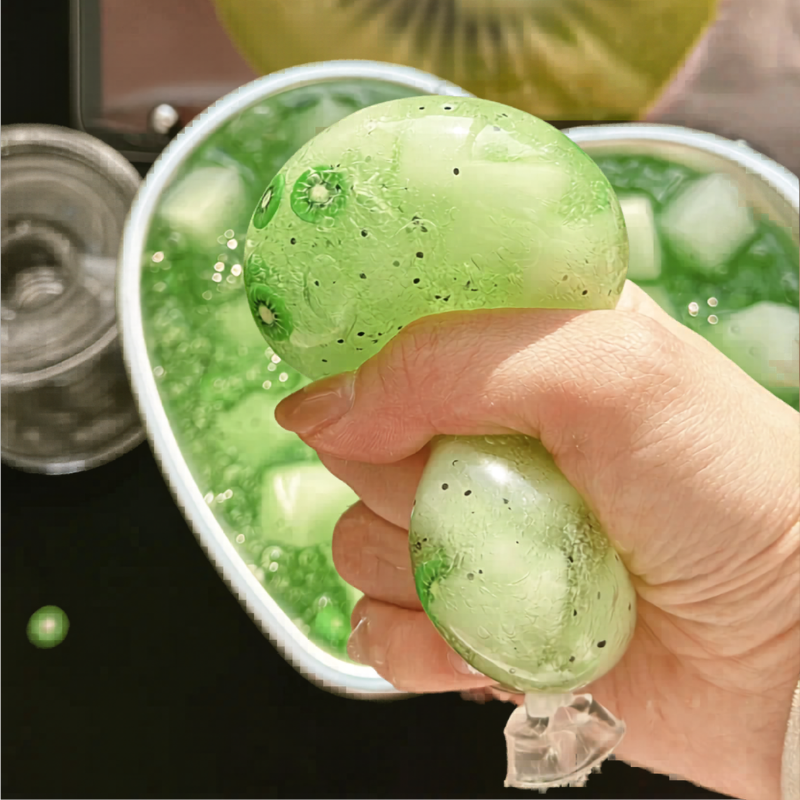Kiwi Coconut Jelly Handmade Squishy Ball