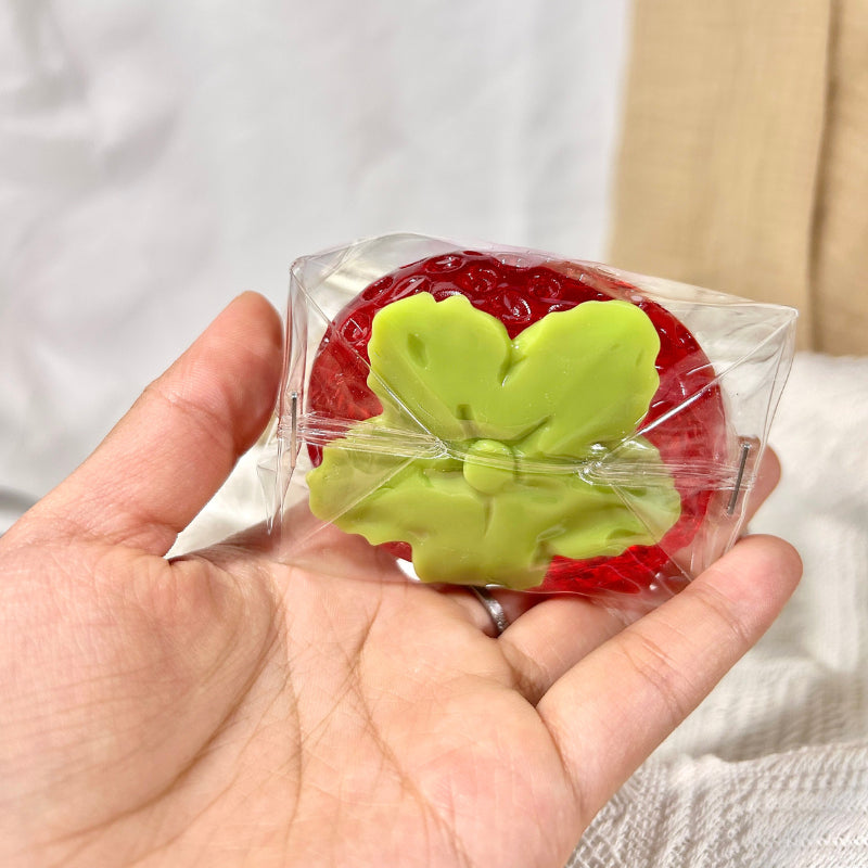 Transparent Cat Head Strawberry Taba Squishy Toys image 1