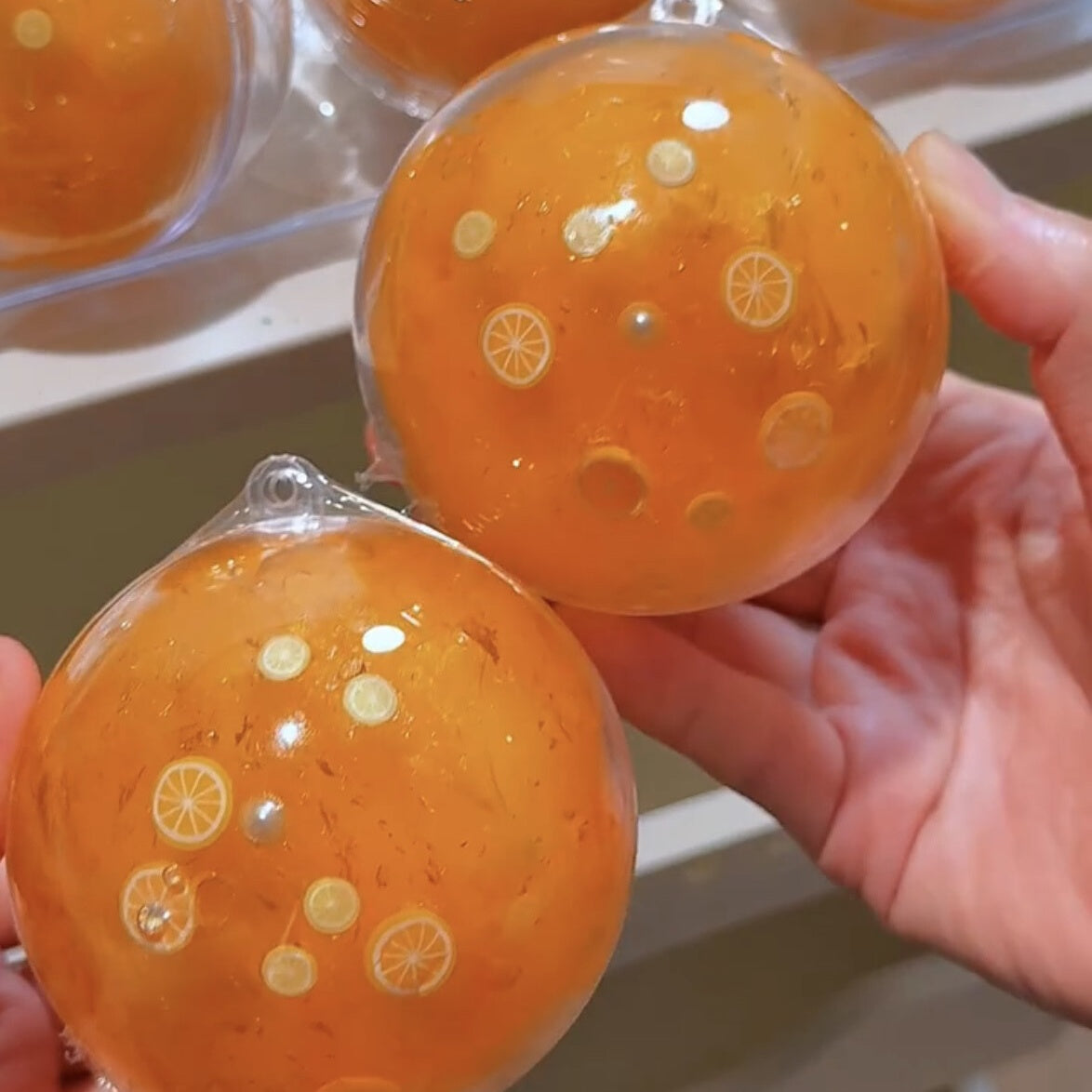 Citrus Burst Crystal Squishy Ball