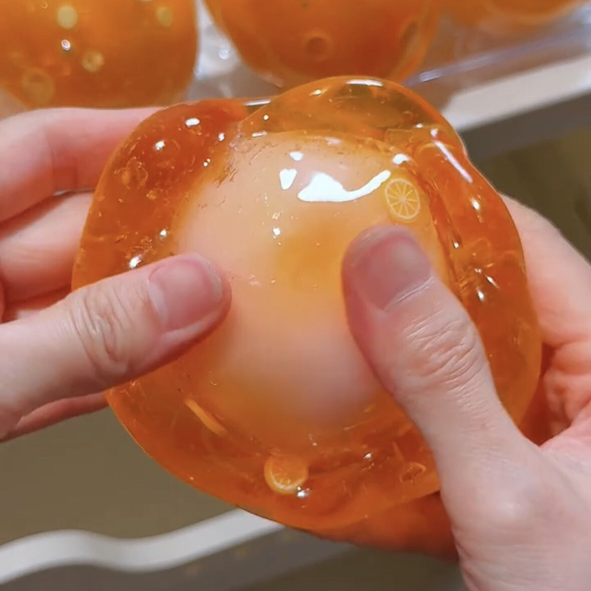 Citrus Burst Crystal Squishy Ball