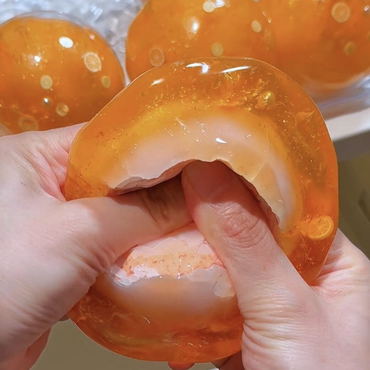 Citrus Burst Crystal Squishy Ball