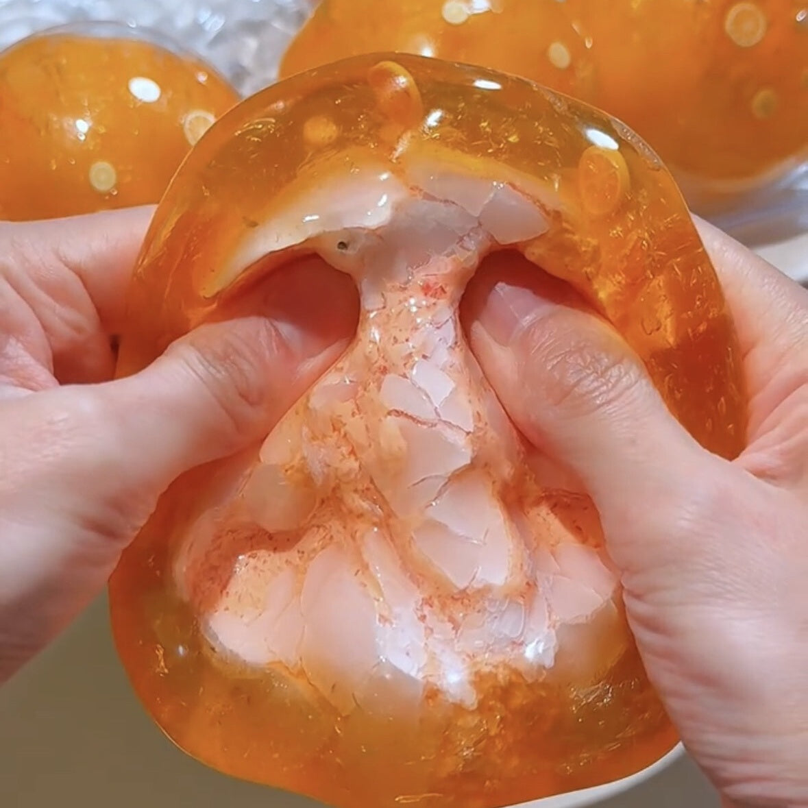 Citrus Burst Crystal Squishy Ball