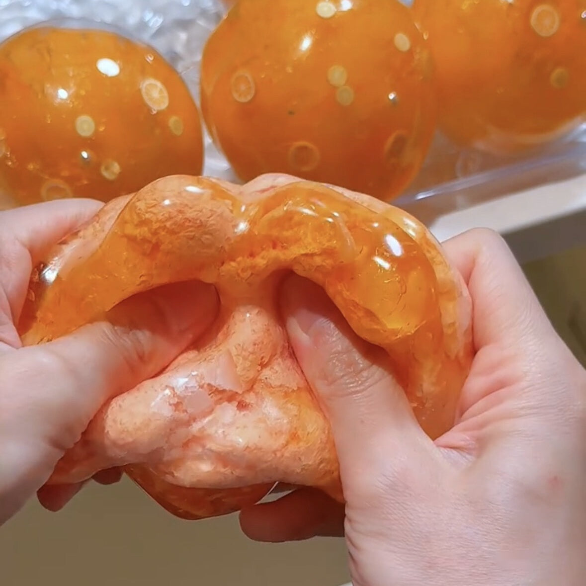 Citrus Burst Crystal Squishy Ball