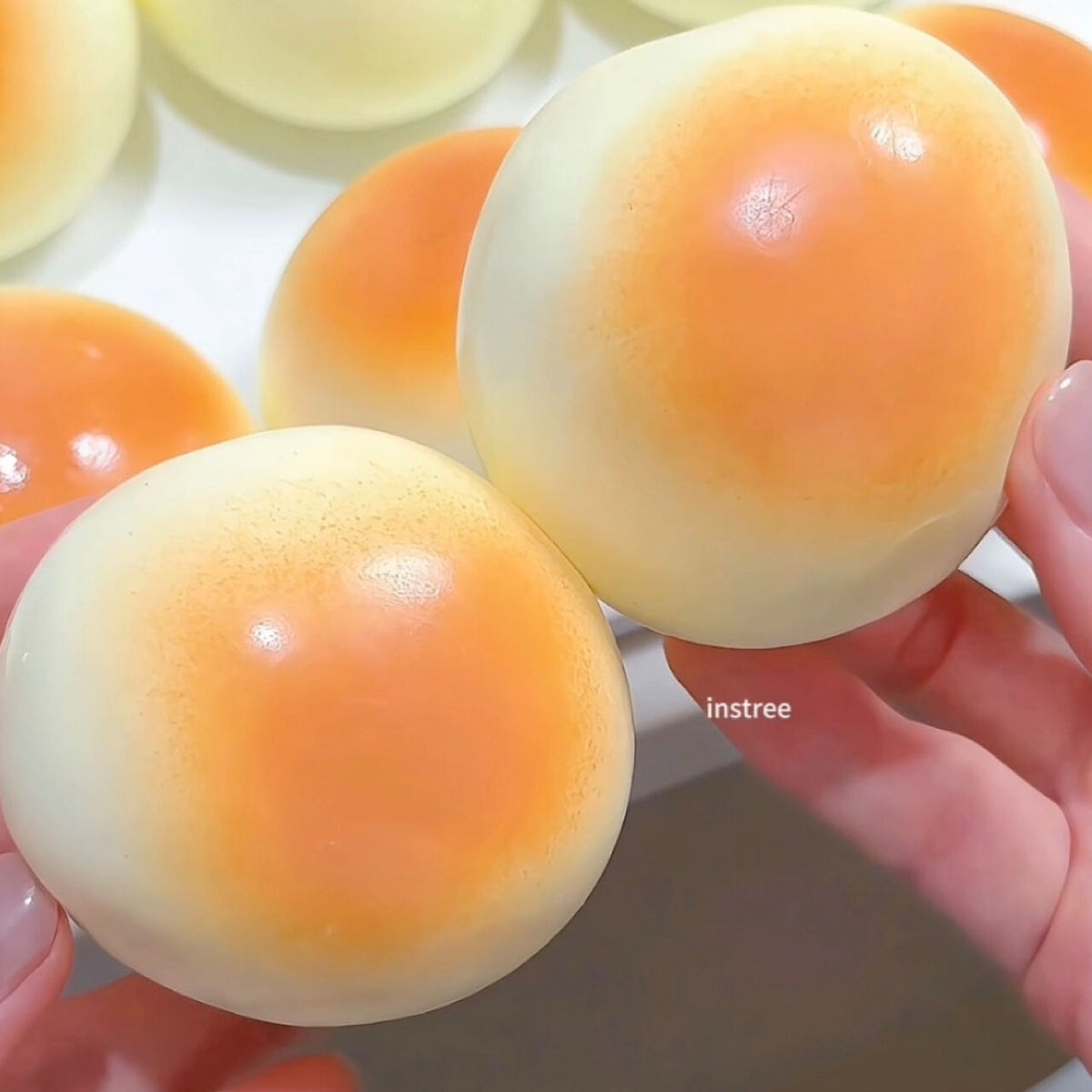 Cream Bun Taba Squishy Toy