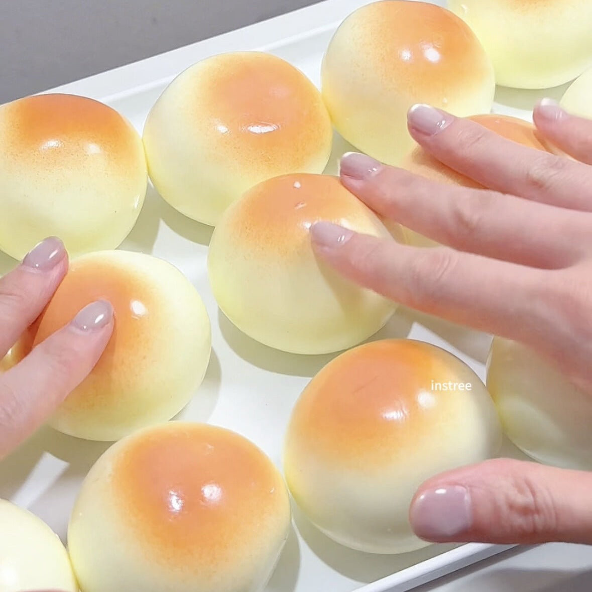 Cream Bun Taba Squishy Toy